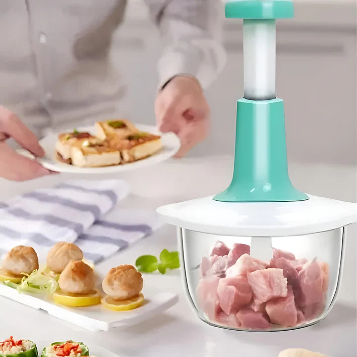 Manual Hand Push Food Chopper