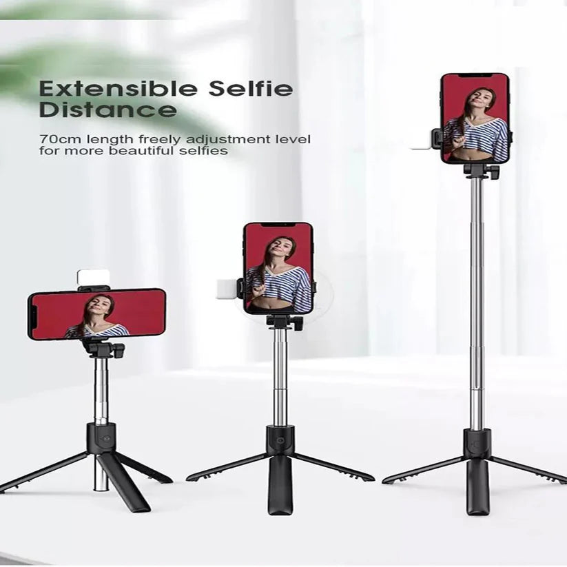 Multifunctional Portable Bluetooth Wireless Integrated Selfie Stick & Tripod