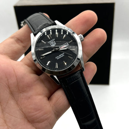 TH Calibre 5 Leather Strap Watch