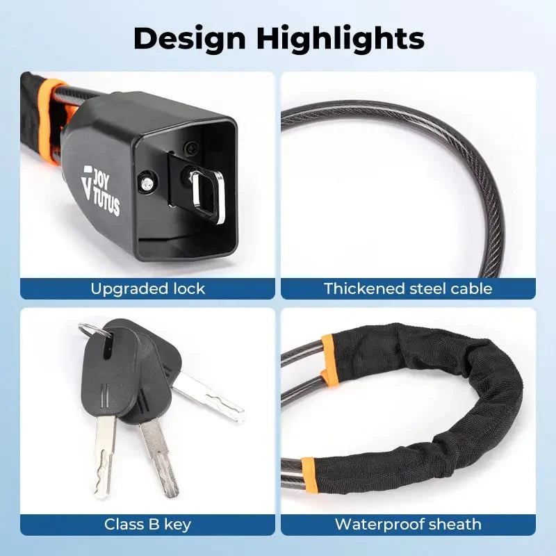 Universal Car Seat Belt Steering Wheel Steel Wire Lock
