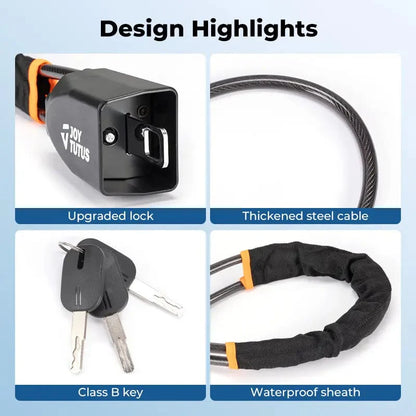 Universal Car Seat Belt Steering Wheel Steel Wire Lock