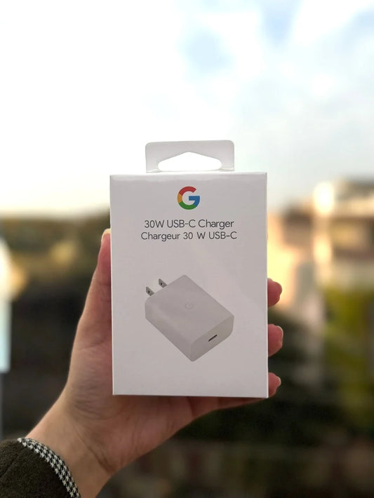 Google Pixel 30W Fast Charger ⚡ + FREE C to C Cable | Fast Charging Adapter for Pixel & Android