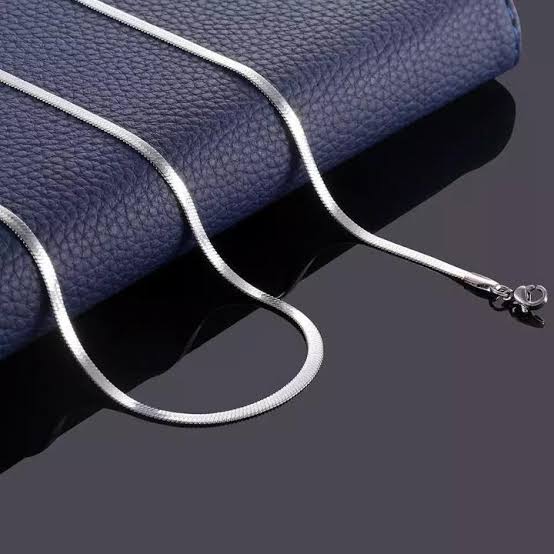 Silver Snake Neck Chain 5mm and 3mm
