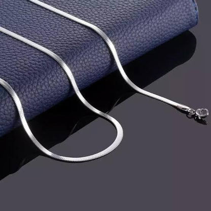 Silver Snake Neck Chain 5mm and 3mm