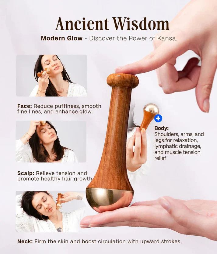 Kansa Wand - Facial & Foot Therapy