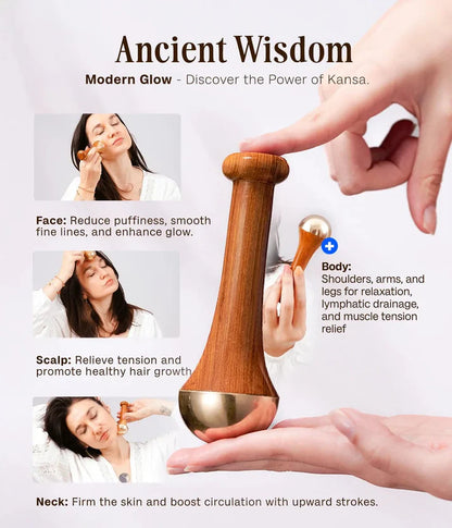 Kansa Wand - Facial & Foot Therapy
