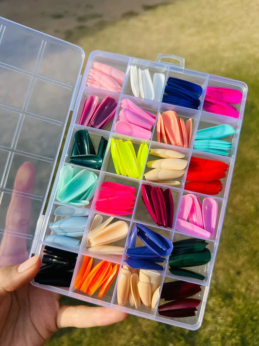 ZEMP|ARTIFICIAL NAILS PACK OF 576 NAILS WITH GLUE