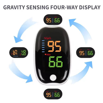 Digital Fingertip Pulse Oximeter – SpO2 & Heart Rate Monitor