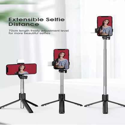 Multifunctional Portable Bluetooth Wireless Integrated Selfie Stick & Tripod
