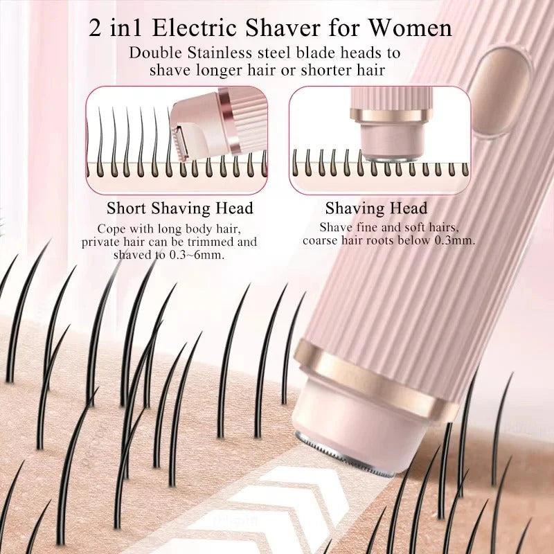 2 in 1 Rechargeable Double Headed Shaver