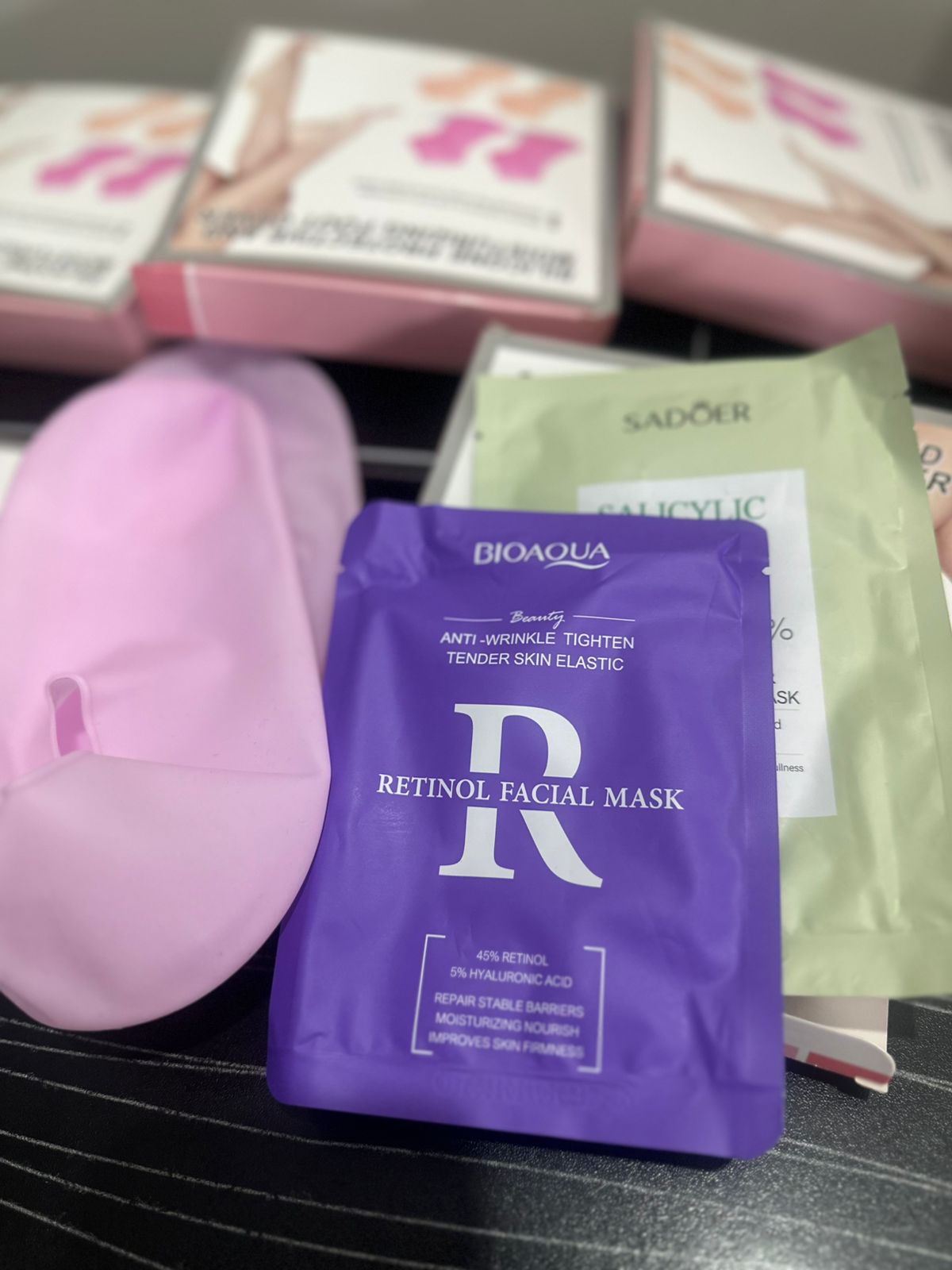 Silicon Sock with Face Mask (Buy 2 Get 2 Free)